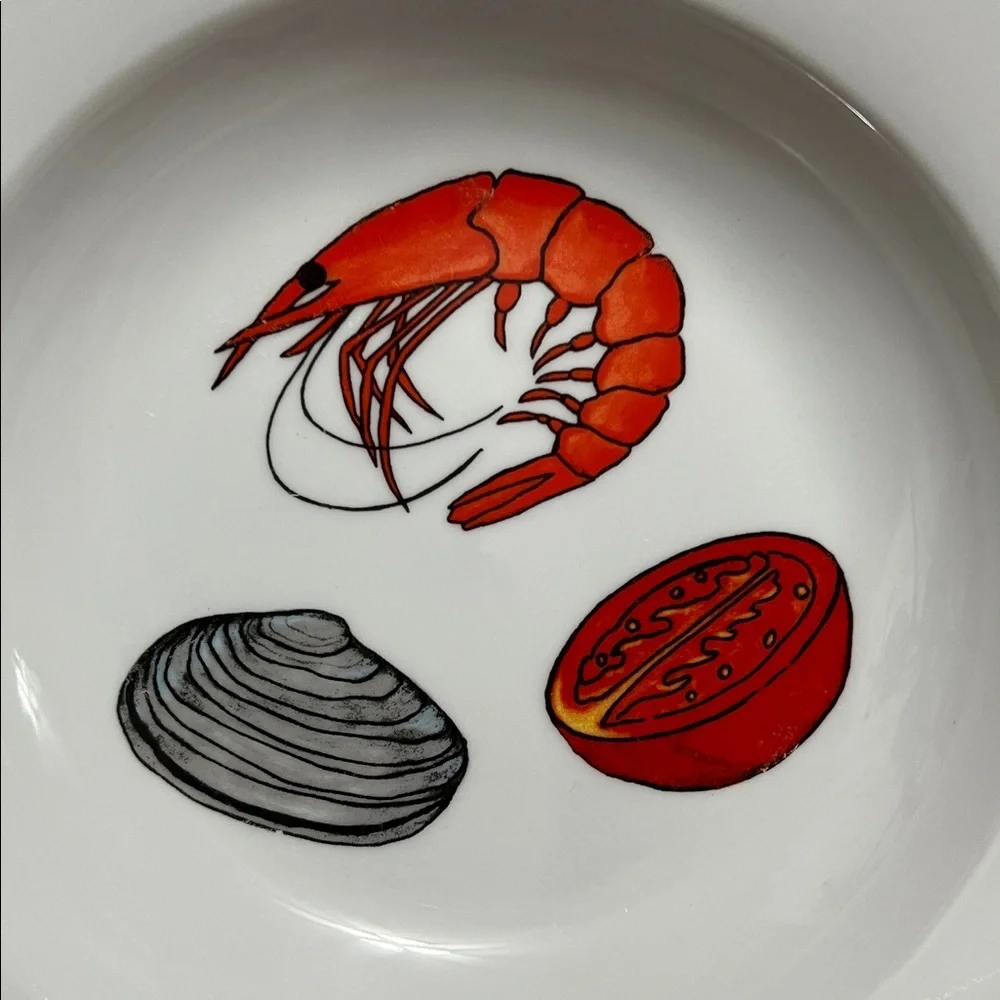 Majilly Designs BIA Cordon Bleu El Mar Rimmed Gumbo Dish. One Bowl